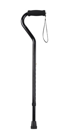 Foam Grip Offset Handle Walking Cane, Black