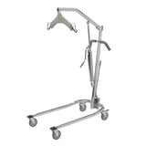 Hydraulic Patient Lift with Six Point Cradle, 5" Casters, Chrome