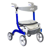 Nitro DLX Euro Style Rollator Rolling Walker, Sleek Blue