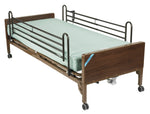 Delta Ultra Light Semi Electric Hospital Bed with Full Rails and Foam Mattress