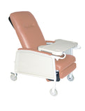 3 Position Heavy Duty Bariatric Geri Chair Recliner, Rosewood