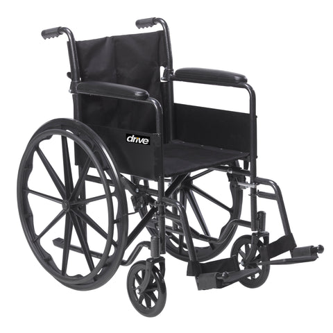 Viper Plus GT Wheelchair with Flip Back Removable Adjustable Desk Arms, Swing away Footrests, 16" Seat