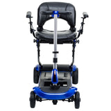 ZooMe Flex Ultra Compact Folding Travel 4 Wheel Scooter, Blue