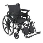 Viper Plus GT Wheelchair with Flip Back Removable Adjustable Full Arms, Swing away Footrests, 20" Seat