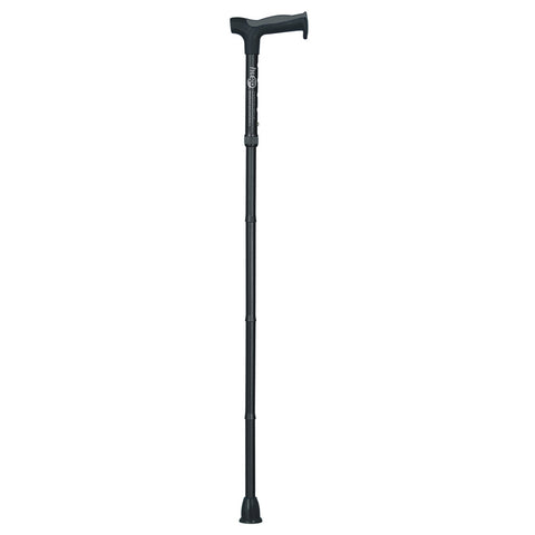 Adjustable Folding Cane with Reflective Strap, Ebony