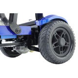 ZooMe Flex Ultra Compact Folding Travel 4 Wheel Scooter, Blue