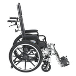 Viper Plus Light Weight Reclining Wheelchair with Elevating Leg Rests and Flip Back Detachable Arms, 12" Seat