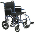 Lightweight Transport Wheelchair, 17" Seat, Red