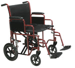 Lightweight Transport Wheelchair, 17" Seat, Blue