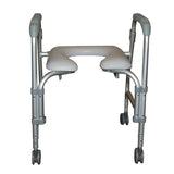 Lightweight Portable Shower Commode Chair with Casters