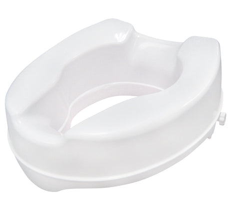 Raised Toilet Seat with Lock, Standard Seat, 4"