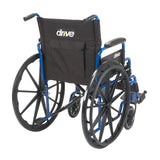 Blue Streak Wheelchair with Flip Back Desk Arms, Swing Away Footrests, 16" Seat