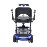 ZooMe Flex Ultra Compact Folding Travel 4 Wheel Scooter, Blue