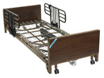 Delta Ultra Light Full Electric Low Hospital Bed with Half Rails and Innerspring Mattress