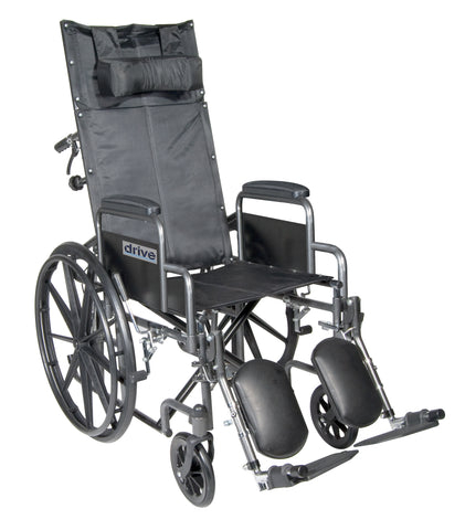 Viper Plus GT Wheelchair with Flip Back Removable Adjustable Full Arms, Elevating Leg Rests, 16" Seat