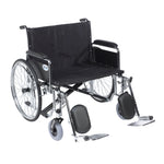 Poly Fly Light Weight Transport Chair Wheelchair with Swing away Footrests, 18" Seat