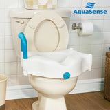 3-Way Raised Toilet Seat, White, 4"